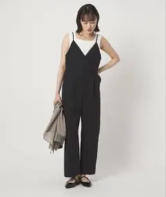 green label relaxing サロペット ブラック Mサイズ相当のサムネイル