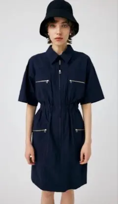MOUSSY ZIP UP MINI ワンピース