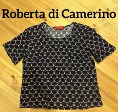 ロベルタ ディカメリーノ Rグリリア・トリコローレ柄 カットソー Tシャツ XL