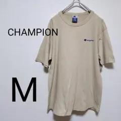 ◆良品◆ CHAMPION チャンピオン Tシャツ ベージュ M オーバー 半袖