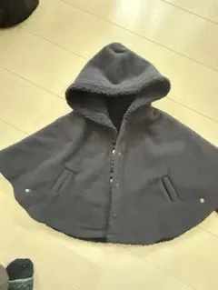 ラルフローレン　ネイビーフード付き ベビーポンチョ