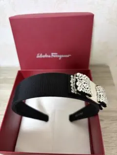 Salvatore Ferragamo カチューシャ ビジュー ブラックのサムネイル
