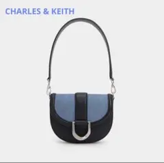 CHARLES & KEITH ミニガビーヌサドルバッグ (MUSTARD)