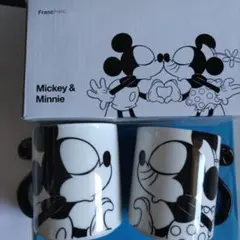 France　France　Disneyペアマグカップ　ミッキー　ミニー