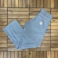 ヘリンボーン ワークパンツ