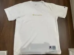 チャンピオン Tシャツ XL 白　バスケ 吸汗速乾 抗菌防臭 半袖　ゴールドロゴのサムネイル