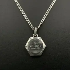 オールド グッチ ネックレス ヘキサゴン 六角形 シルバー y2k 00s 