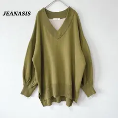 良品✨ JEANASIS ジーナシス　ニット　セーター　ピスタチオ　ゆったり
