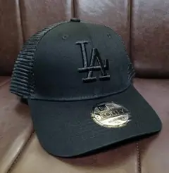 LA メッシュ オールブラック New Era 9FORTY キャップ