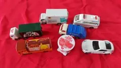 トミカ 日清食品アドカーセット他 ミニカー7台まとめ売りのサムネイル