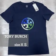 TORY BURCH 半袖Tシャツ ネイビー XS 新品未使用タグ付きのサムネイル