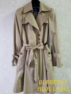 バーバリーブルーレーベル　スプリングコート　Aライン