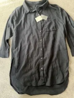 未使用earth music & ecology ネイビー シャツワンピース F