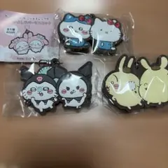 ちいかわサンリオキャラクターズ　なかよしラバーマスコット　3個セット