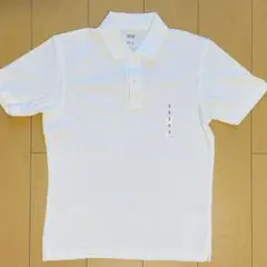 ユニクロ エアリズム コットンカノコポロシャツ S ホワイト