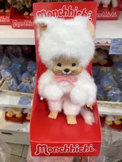 【海外限定】モンチッチ　白い猫　ホワイトキャット