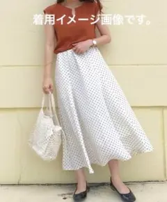 merlot / dot long skirtのサムネイル