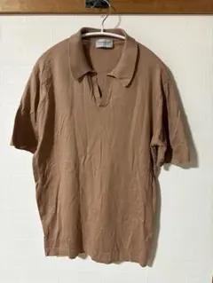 JOHN SMEDLEY ブラウン　スキッパー　ポロシャツ Mのサムネイル