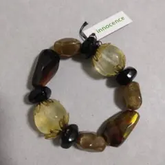 innocence 茶色系樹脂ブレスレット