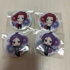 ブルーロックキャラクター缶バッジ4個セット 御影玲王 糸師冴 ガチャガチャ
