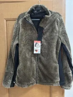 キムタクと色違い　ダイヤフリース　裏アルミジャケット　モカ　L