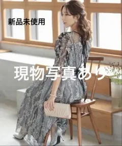 新品未使用⭐︎ブラック レース ドレス 透け感付き