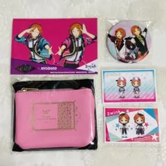 あんスタ 2wink ポーチ/スタライ特典缶/JOYSOUND特典ポスカ