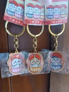 ちいかわご当地キーホルダー　福岡めんたい　明太子ちいかわ　ダイカットキーホルダー