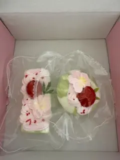 kikisquishy Sサイズ 桜ケーキ 大福2点セット