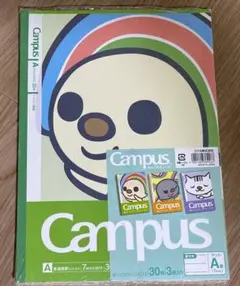 【未使用】Campus ノート 3冊セット 台湾セブンイレブン OPENちゃんのサムネイル