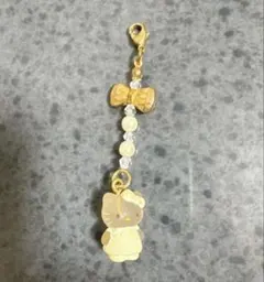 【レア】キティ　チャーム　ストラップ　ドレス　クリスタル
