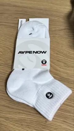 AAPE NOW ソックス 白 新品のサムネイル