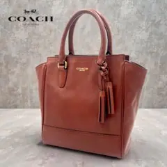 コーチ 2way ハンドバッグ レガシー ミニタナー ブラウン ショルダー