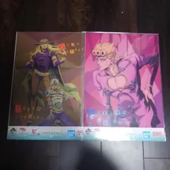 一番くじ ジョジョの奇妙な冒険 Ｋ賞 クリアポスター 2種