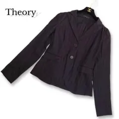 【美シルエット】Theory テーラードジャケット ストライプ 上品 通勤のサムネイル