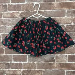 グローバルワーク Sサイズ さくらんぼ柄 チェリー キュロット スカパン