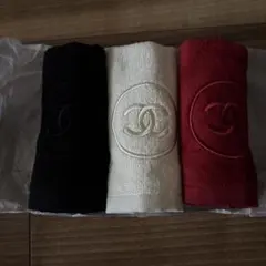 新品未使用 CHANEL BEAUTY ハンドタオル 3枚セットのサムネイル