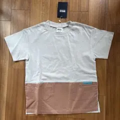 Breeze　新品　バイカラー切替ポケットTシャツ　120cm