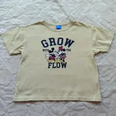 Disney ミッキー＆ミニー Tシャツ ベージュ 半袖 130cm