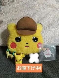 ポケモン　名探偵ピカチュウ　ポーチ＆ポケモンのフィギュア、シール（写真10枚目）