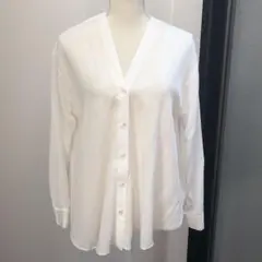 ミューニック　ブラウス シャツ　白のサムネイル