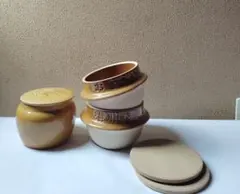 おぎのや峠の釜めし 2つ、かん袋1つ ※空き容器のサムネイル
