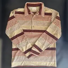 超美品　70’s Mervyn's ストライプ長袖ポロシャツ