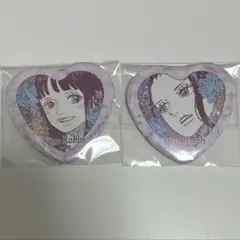 ONE PIECE ハート缶バッジ ロビン - メルカリ