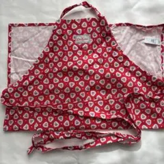 Cath Kidston 花柄 ハート エプロン 赤 ドット ギフト