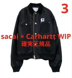 sacai x Carhartt WIP Nylon Twill 黒 サイズ 2 - メルカリ
