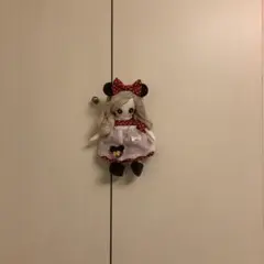 カントリードール　ミニドール　ミニーマウス仮装　チャーム　☆ハンドメイド☆