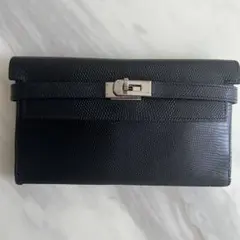 ♡リラったか様♡ エルメス ケリーウォレット 黒 シルバー金具 D刻 2019