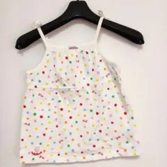 ミキハウスMIKI HOUSEカラフル水玉キャミソール120