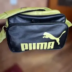 PUMA スポーツバッグ ジュニア黒/黄緑